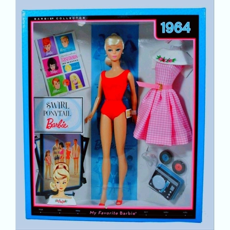 barbie-my-favorite-swirl-ponytail-collector-doll-1964-ขายตุ๊กตาบาร์บี้-swirl-ponytail-1964-สินค้าพร้อมส่ง