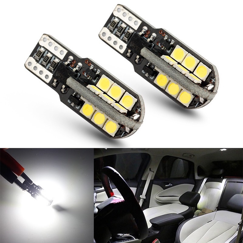 ไฟหรี่-ไฟเพดานรถ-t10-24smd-3030-แบบ-canbus-สว่างกว่าหลอดเดิมแน่นอน-ราคาต่อ1คู่