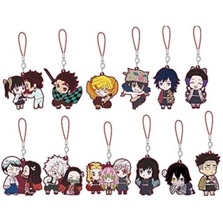 พวงกุญแจลายดาบพิฆาต​อสูร Demon Slayer Demon Slayer Capsule Rubber Mascot 6, Box of 18