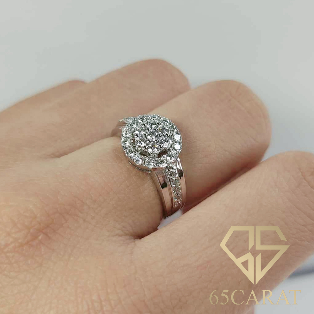 65carat-แหวนเพชรแท้น้ำ100-น้ำหนักเพชรรวม-0-81-กะรัต-รหัสr51