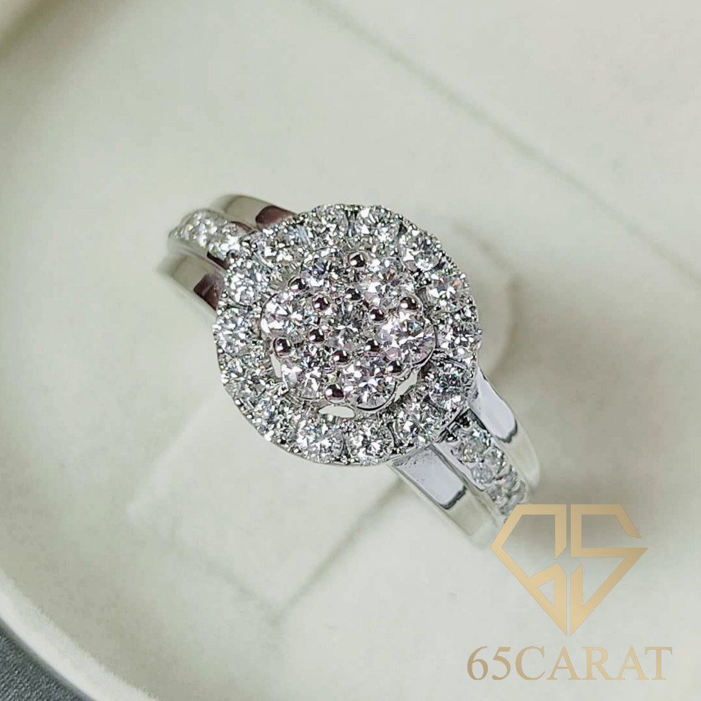 65carat-แหวนเพชรแท้น้ำ100-น้ำหนักเพชรรวม-0-81-กะรัต-รหัสr51