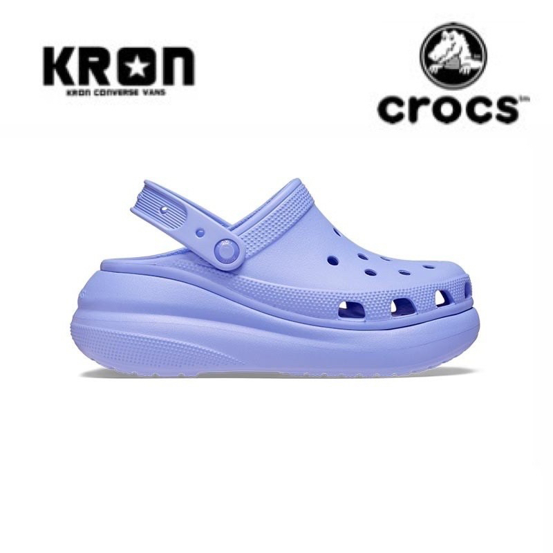 ลิขสิทธิ์แท้ 100% [พร้อมส่ง] Crocs Classic Crush Digital Violet 207521 ...