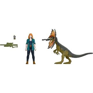 Jurassic World Dominion Claire และ Dilophosaurus Human and Dino Pack พร้อมอุปกรณ์เสริม