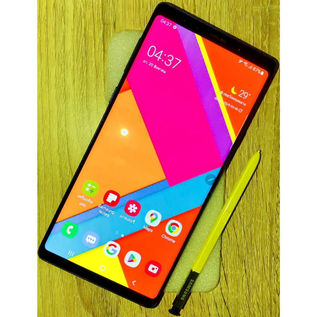Samsung Galaxy Note9 Blue 128G เครื่องสวย ใช้งานได้ปกติ ปากกาสารพัด ...