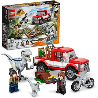 เลโก้ (LEGO) Jurassic World Velociraptor Lure Out: Blue and Beta 76946 Toy Block Present Vehicle Vehicles Dinosaur Boy Girl 6 ปีขึ้นไป