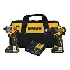 DEWALT รุ่น DCK2214E2-B1 ชุดคอมโบสว่านกระแทกและไขควงกระแทกไร้สายไร้แปรงถ่าน 20V Max (DCF840+DCD709) พร้อมแบตเตอรี่ Power