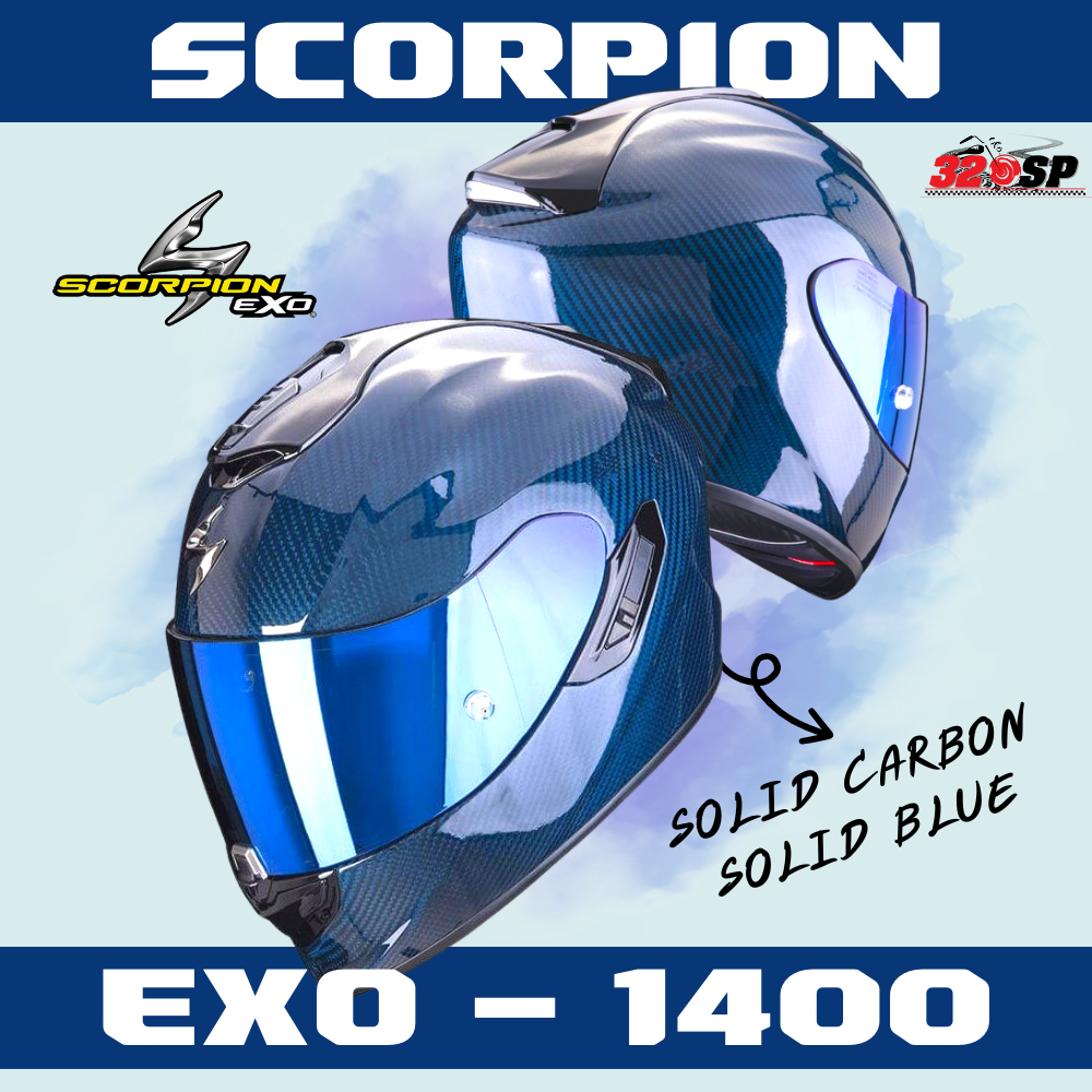 หมวกกันน็อค-scorpion-exo-1400-carbon-air-carbon-red-blue-ส่งไว