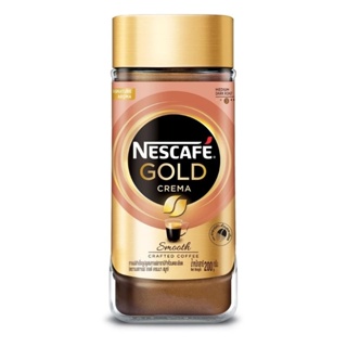 NESCAFÉ เนสกาแฟ โกลด์ เครมา กาแฟสำเร็จรูป สมูทธ 200 กรัม ขวดแก้ว