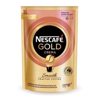 NESCAFÉ เนสกาแฟ โกลด์ เครมา กาแฟสำเร็จรูป สมูทธ 100 กรัม ถุงเติม