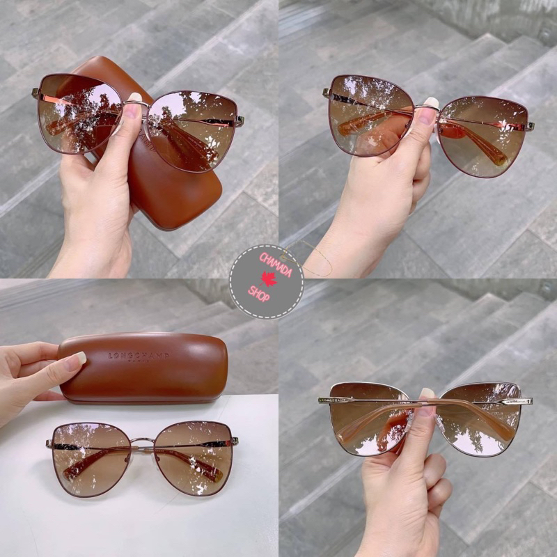 longchamp-sunglasses-ทรงcat-eye-กรอบสี-amber-gold-brown-แท้