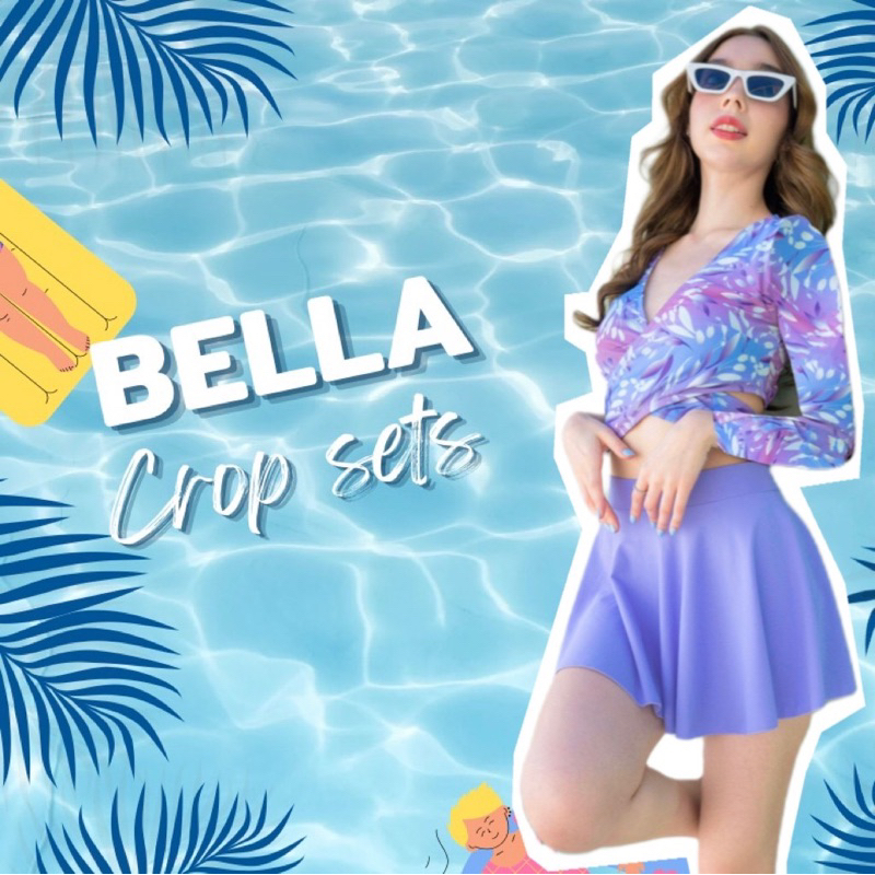 เสื้อว่ายน้ำผู้หญิงแขนยาว-bella-long-sleeve-crop-เสื้อว่ายน้ำแขนยาว