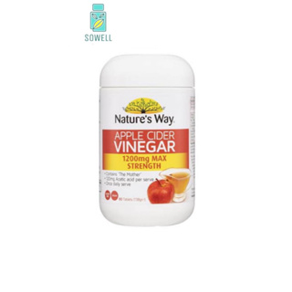 Nature’s way Apple Cider Vinegar แอปเปิลวีเนก้า 90 เม็ด