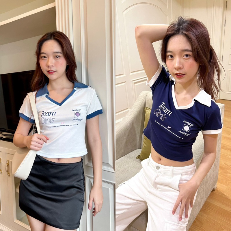 new-sporty-polo-collection-เสื้อโปโลครอป-honeymood