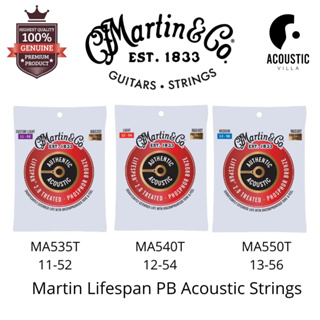 สายกีตาร์โปร่ง Martin Authentic Acoustic Lifespan 2.0 Phosphor Bronze