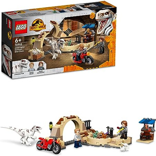เลโก้ (LEGO) Jurassic World Atrokiraptors Bike Chase 76945 Toy Block Present Vehicle Vehicle Dinosaurs Boy Girl 6 ปีขึ้นไป