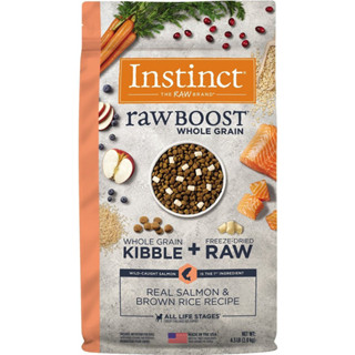 อาหารสุนัข Instinct สูตร Raw Boost Whole Grain Real Salmon &amp; Brown Rice Recipe ขนาด 2 kg