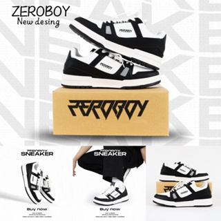ZEROBOY SNEAKER รองเท้าผ้าใบสุดเท่สีดำ-ขาวรุ่นใหม่ พร้อมส่ง