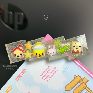 G : Kawaii Characters Lemon Icing, Sanrio Sanx Kamio Ribon Magazine hair clips, handmade with love &lt;3 กิ๊บหนีบผม