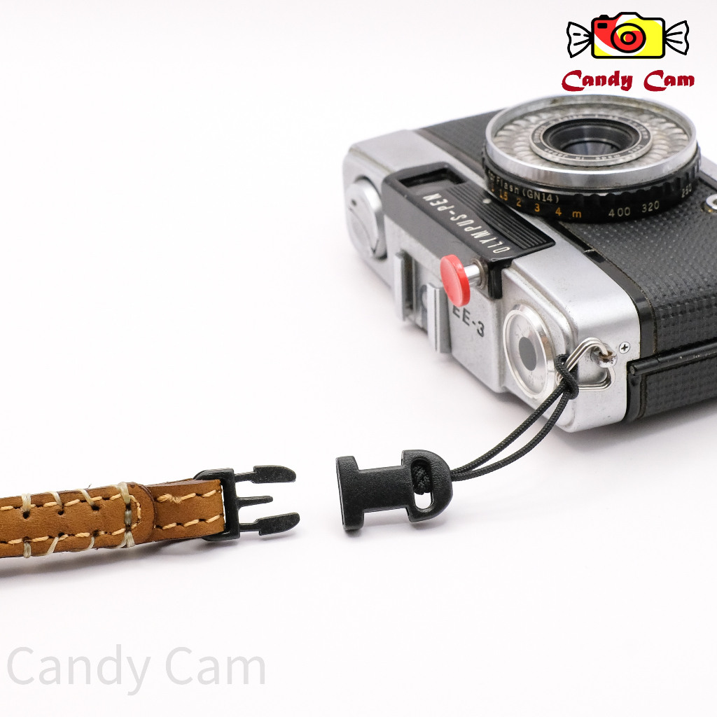 สายห้อยคอกล้อง-หนังแท้-adapter-เชือกสอด-ปลดล็อกได้