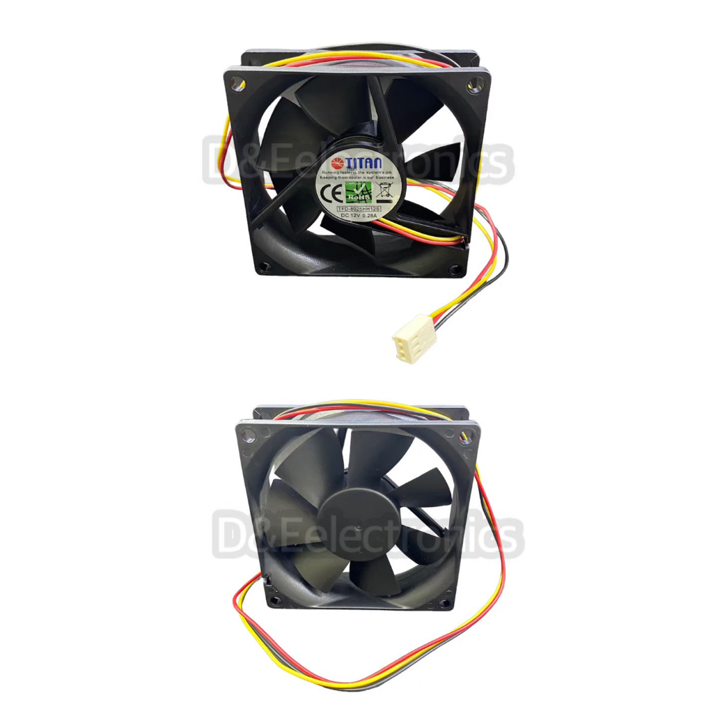 พัดลม 12v 3นิ้ว (TITAN) TFD-8025HH12S | Shopee Thailand