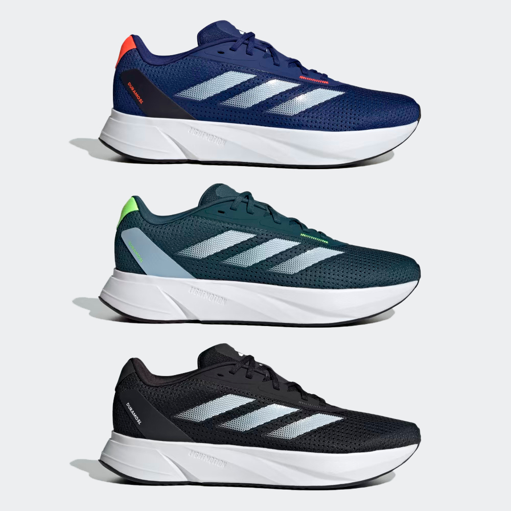 Adidas duramo 9 black white hot sale
