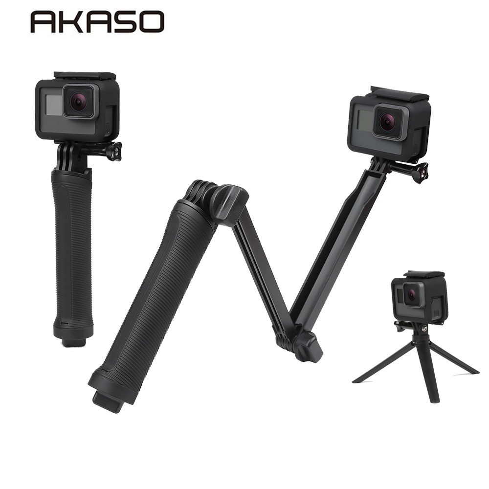 AKASO Handlebar Bike Pole Mount Motorcycle Clamp Mount Compatible Action Cameras EK7000/EK7000 Pro/Brave 4 Pro/Brave 7 LE/Brave 7/Brave 8/V50X/V50