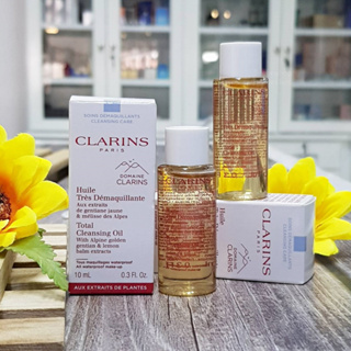 ราคาต่อ 1ชิ้น Clarins total cleansing oil with alpine golden 10ml ออยล์ล้างเครื่องสำอางค์