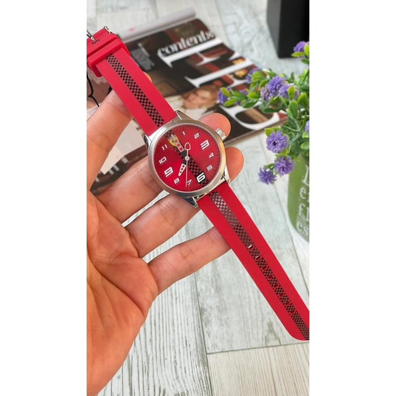 พร้อมส่ง-sale-1999-ถูกกรี๊ดแตก-นาฬิกา-scuderia-ferrari-pitlane-unisex-watch-หน้าปัด-34-มม