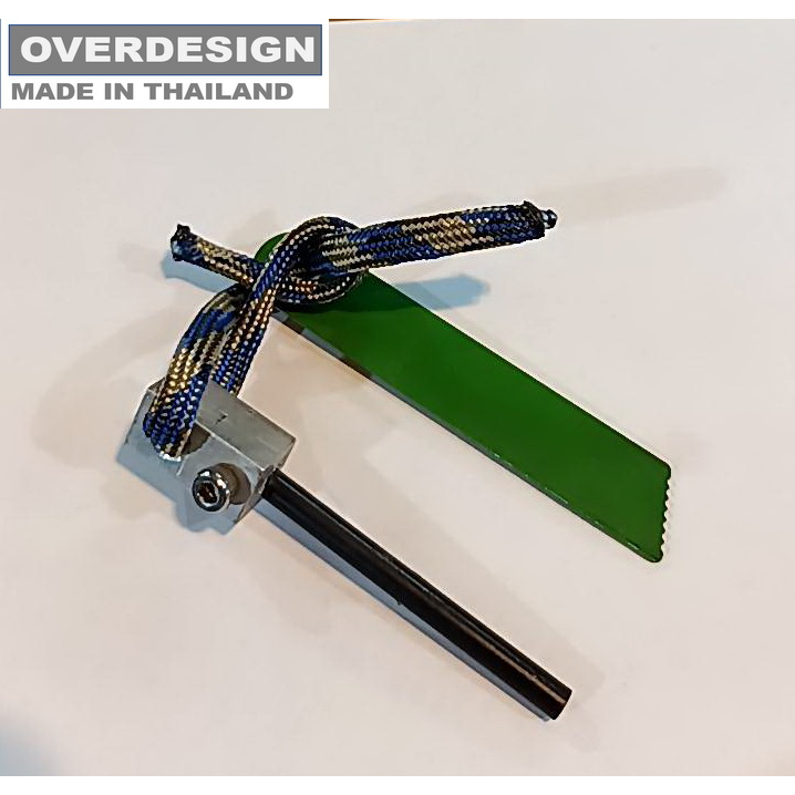 OVERDESIGN FIRE STARTER FERROCERIUM ROD แท่งจุดไฟ หินไฟ Made in ...