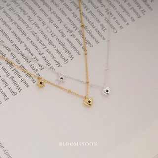 Bloomsnoon, Love&amp;Star necklace สร้อยคอ (silver925)