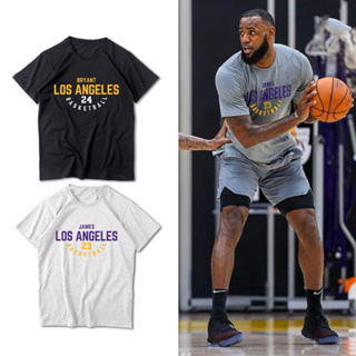 NBA  เสื้อยืด Los Angeles James No. 23 ใหม่ Lakers No. 24 Kobe เสื้อซ้อมบาสเก็ตบอล
