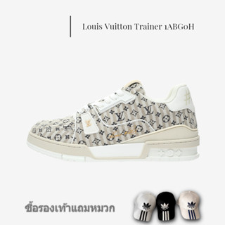 รองเท้าผ้าใบ Louis Vuitton Trainer ต่ำ รองเท้าผ้าใบวัฒนธรรมกีฬาลำลองแนวย้อนยุคไม่หุ้มข้อ 1ABG0H