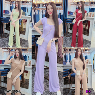 TW17604 Jumpsuit จั้มกางเกงขายาว