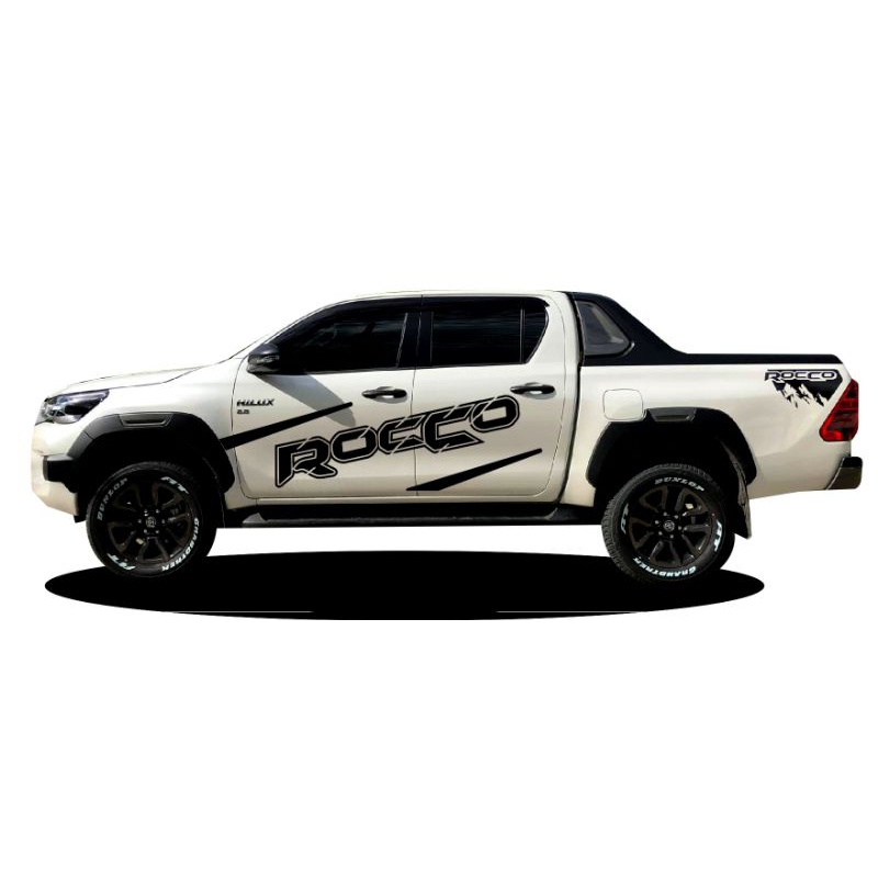 สติ๊กเกอร์ติดรถกระบะ-toyota-rocco-สติกเกอร์แต่งรถกระบะ-สติ๊กเกอร์ติดข้างประตู-rocco