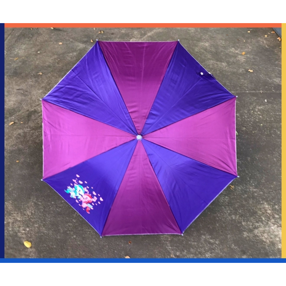 Apple Umbrella ร่ม 22นิ้ว 8ก้าน UV สลับสี การ์ตูน 1ช่อง (AP536
