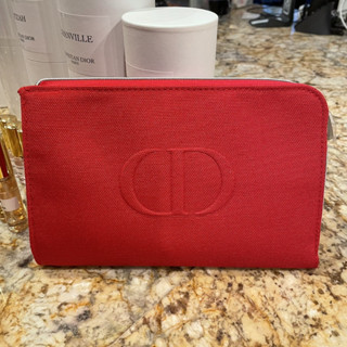 C h r i s t i a n D i o r Red Makeup Bag