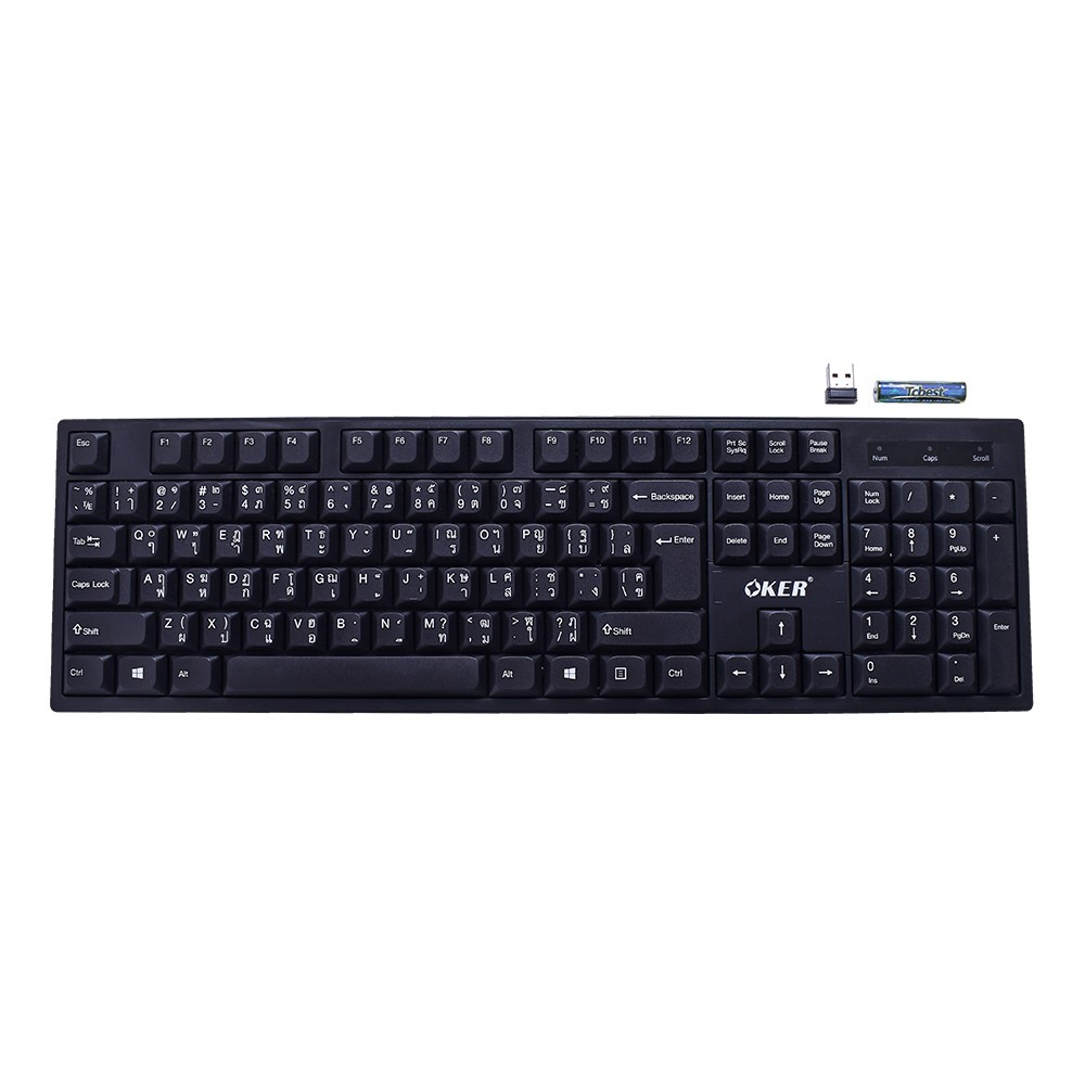 oker-wireless-keyboard-wireless-convenience-compact-design-รุ่น-k-290