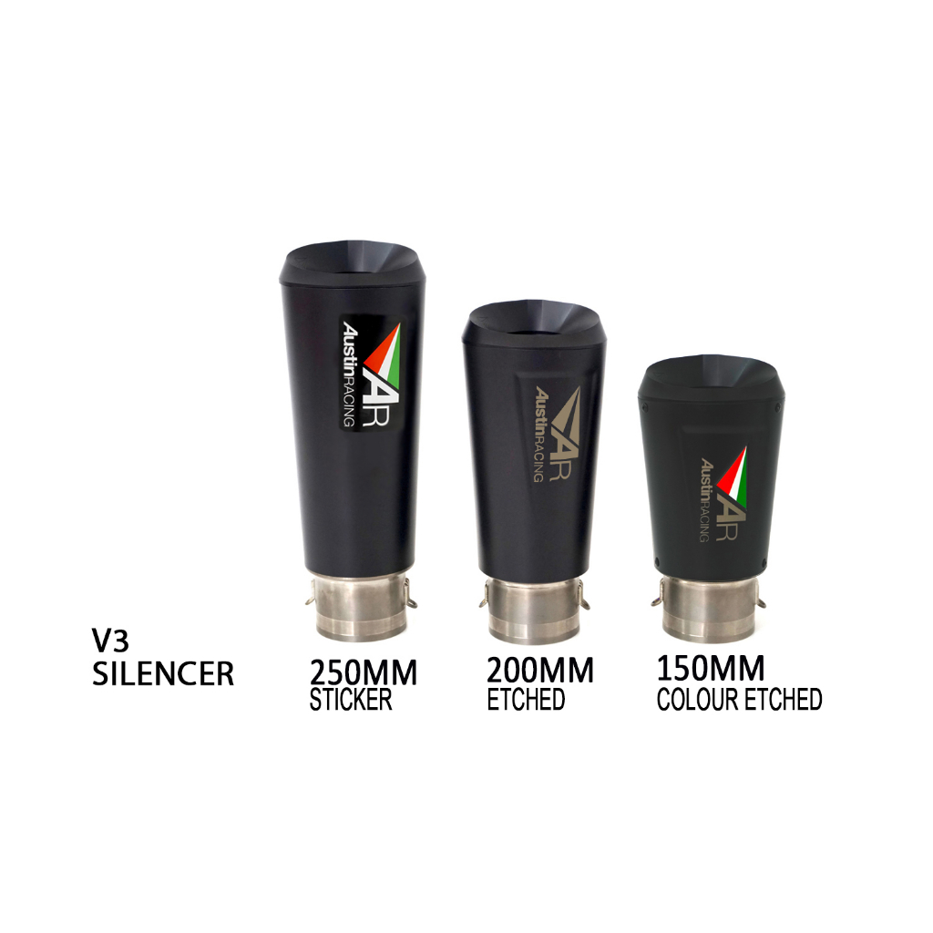 Austin Racing ท่อไอเสียสำหรับ สำหรับ YZF-R6 2006-2019 | DE-CAT V3 150MM ...