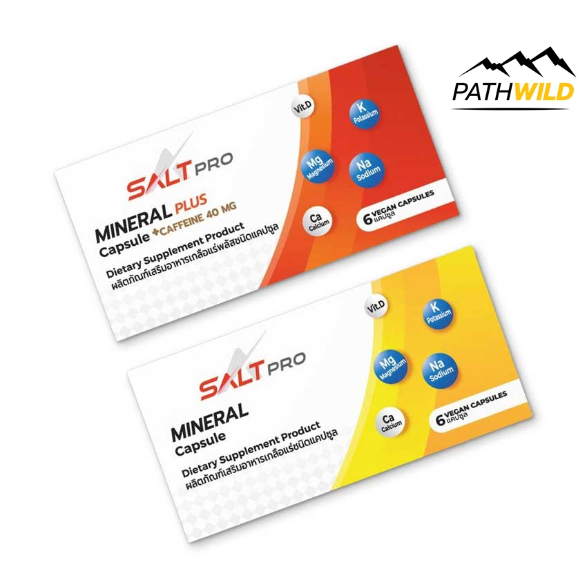 ภาพหน้าปกสินค้าเกลือแร่ชนิดเม็ดแคปซูล SALTPRO MINERAL CAPSULE ชดเชยการเสียเกลือแร่ ลดการเกิดตะคริวขณะเล่นกีฬา