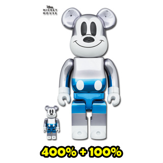 BE@RBRICK fragmentdesign MICKEY MOUSE BLUE Ver.100％ &amp; 400％ - MEDICOM TOY EXHIBITION 23(TX)