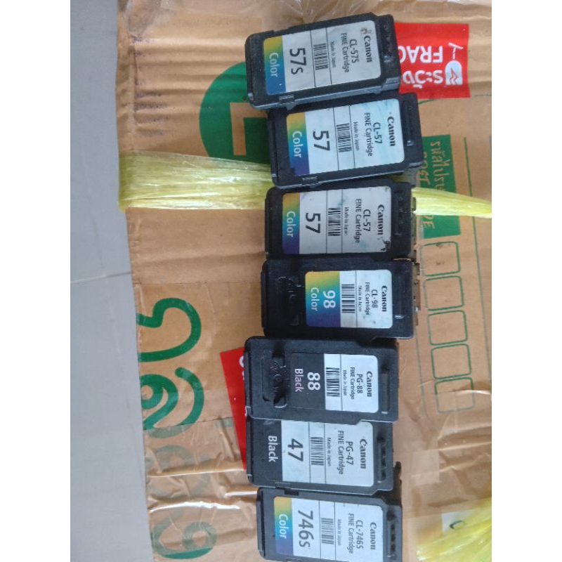รวมตลับหมึก canon CL-98 PG-88 PG-47 CL-57 CL-57s ยังไม่เจาะเติม เบอร์ ...
