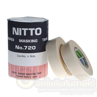 เทป NITTO กระดาษกาว เทปกาว นิตโต้ NO.720 เทปลอกลาย เทปกาวขูดตัวเลขถัง บรรจุ 5ม้วน/แพ็ค จำนวน 1แพ็ค พร้อมส่ง