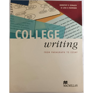 (ภาษาอังกฤษ) College Writing From Paragraph to Essay *หนังสือหายากมาก*