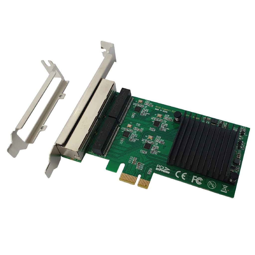 การ์ด-แลน-lan-1gbps-4-port-realtek-rtl8111h-pcie-x1-gigabit-1000mbps-ethernet-10-100-1000-internet-networking-card