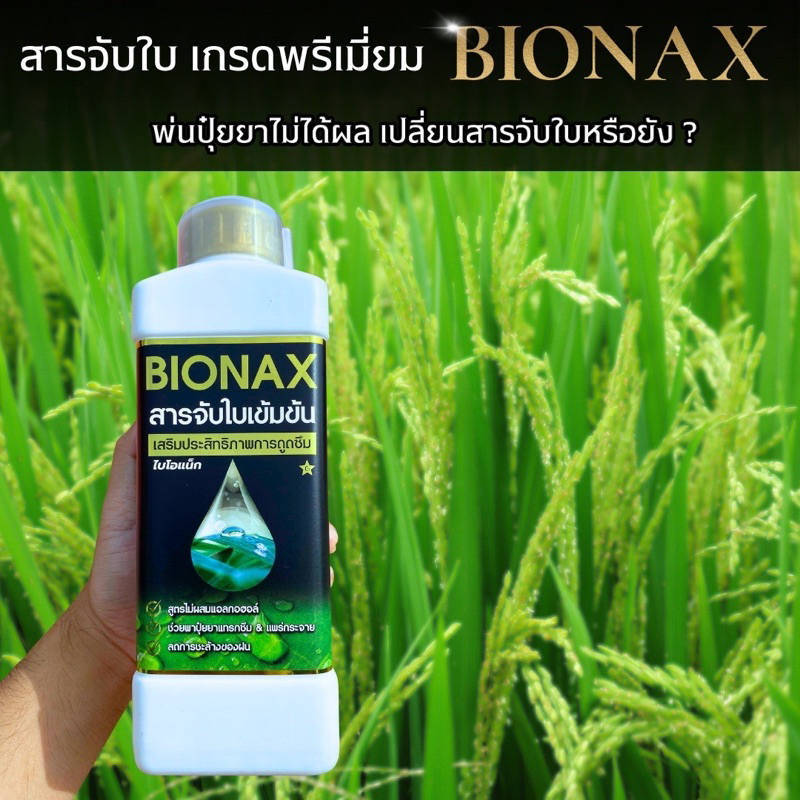 bionax-สารจับใบเกรดพรีเมี่ยม-ผสมซีลิกอน-เพ-ิ่มประสิทธิภาพ-ในการดูดซึมธาตุอาหาร-ไม่ได้ผลยินดีคืนเงิน