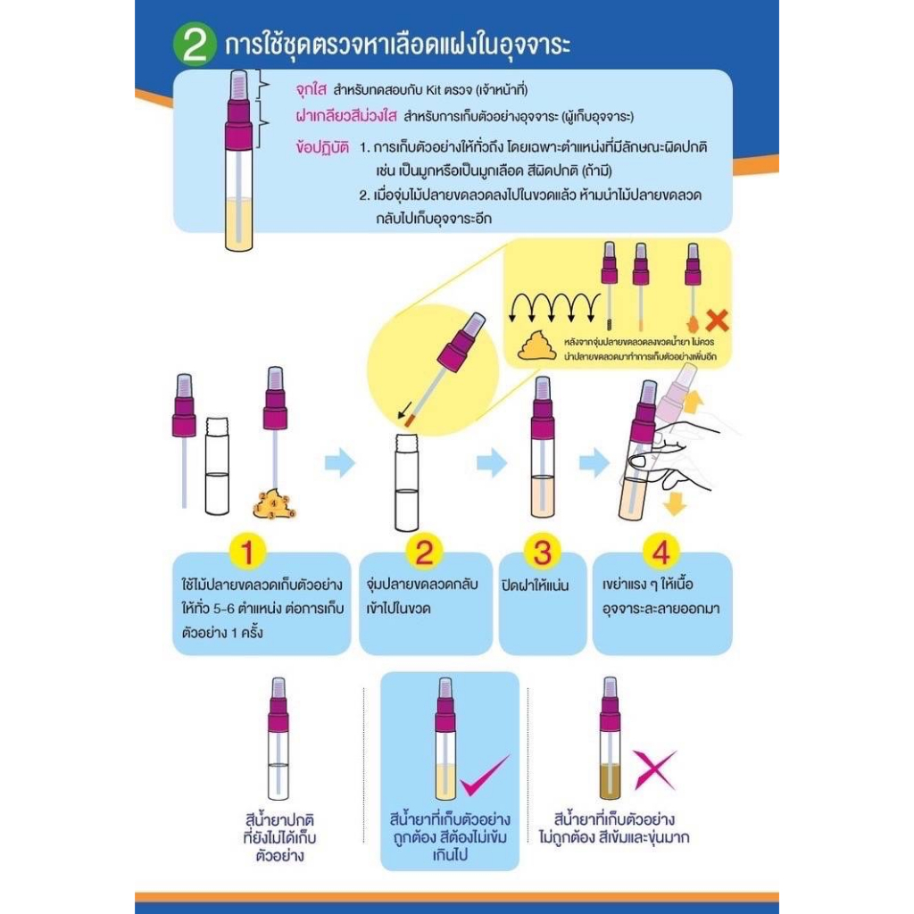 ชุดคัดกรองมะเร็งลำไส้ใหญ่ด้วยตัวเอง Fecal Occult Blood Test | Shopee ...