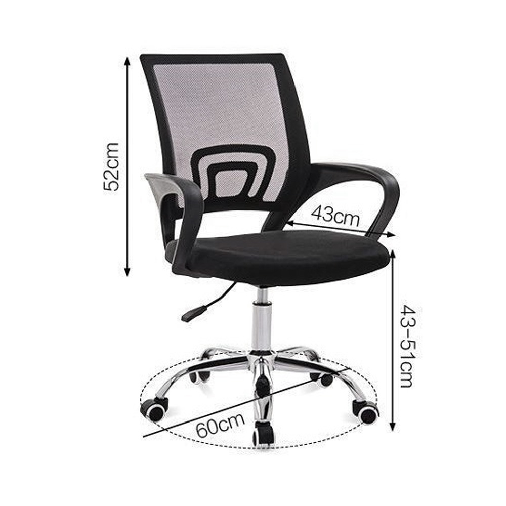 เก้าอี้สำนักงาน-เก้าอี้ออฟฟิต-มีล้อเลื่อน-ปรับความสูงและหมุนได้