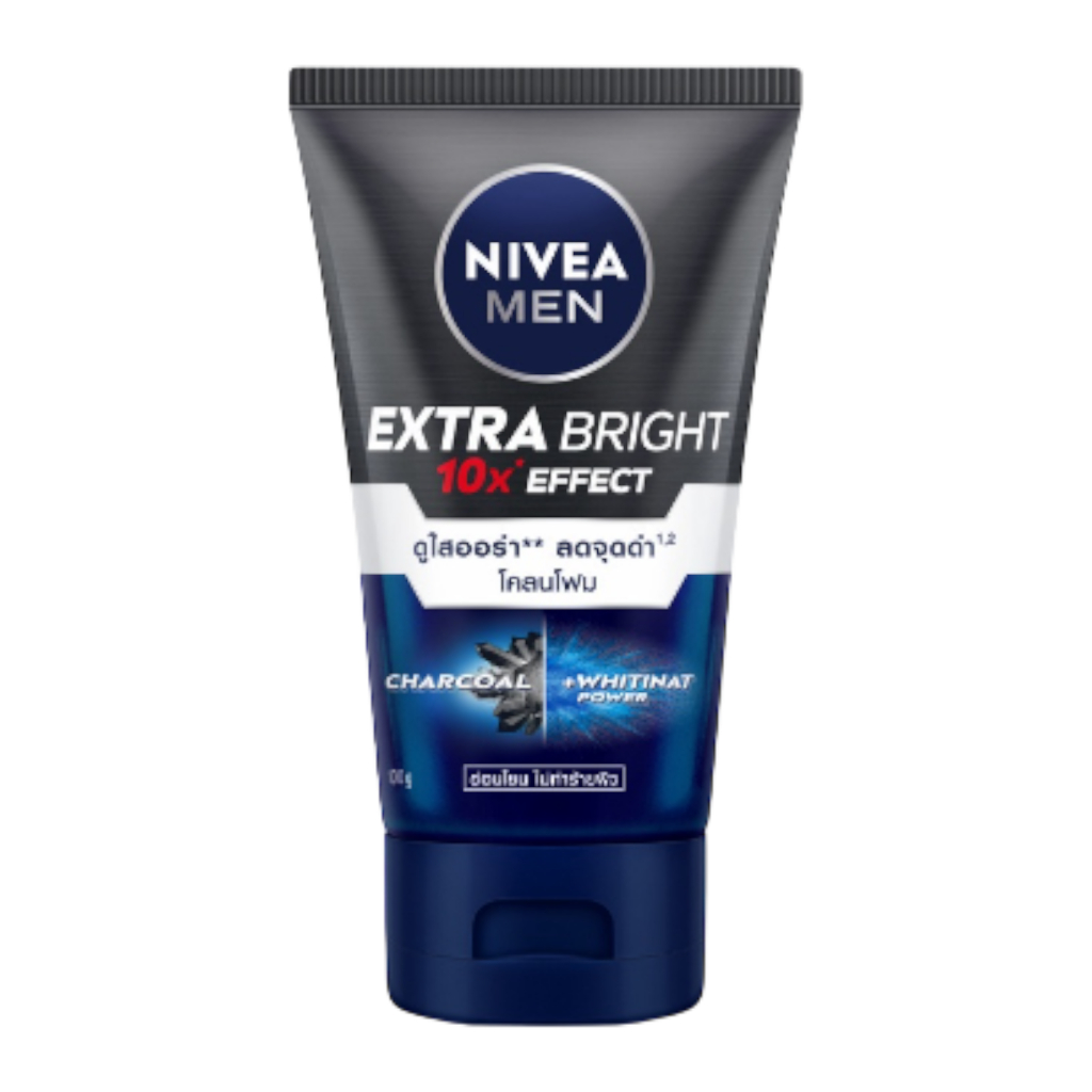 (โคลนโฟมหลอดดำ) โฟมล้างหน้า นีเวีย เมน มัดโฟม 50 กรัม NIVEA MEN MUD ...