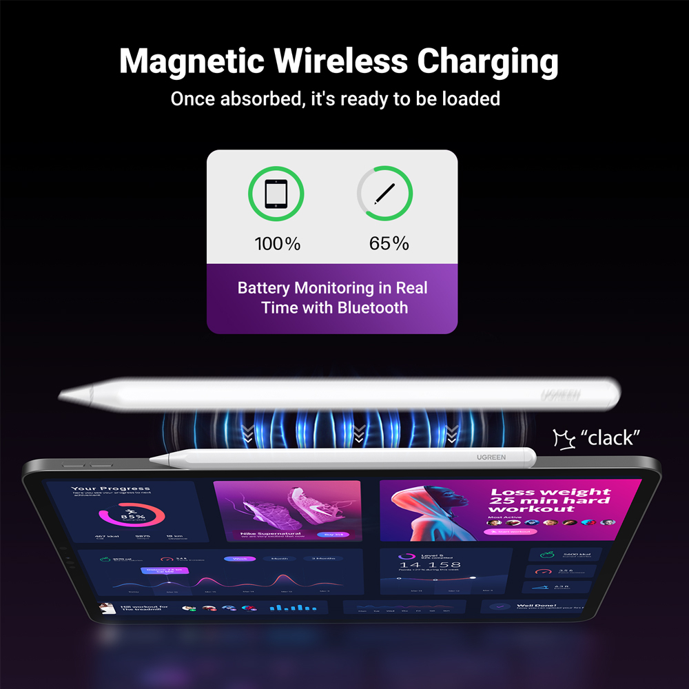 UGREEN รุ่น 15910 ปากกาสไตลัส Smart Stylus Pen สำหรับ iPad Pro/Air/Mini ...