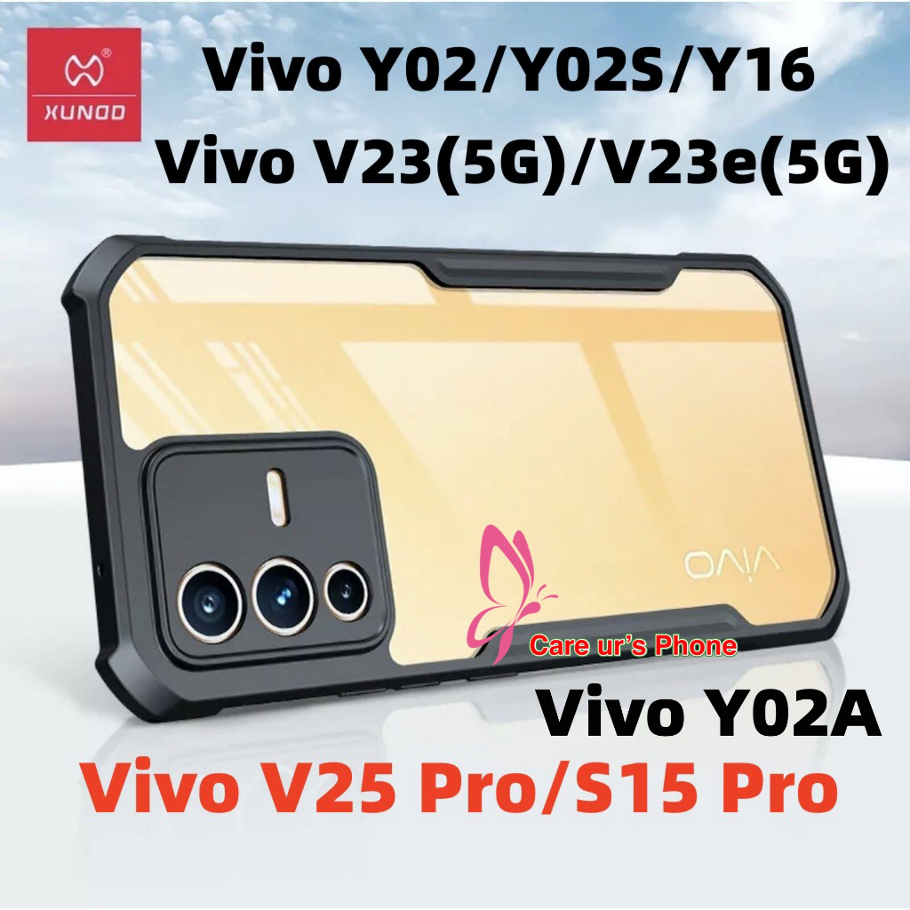 vivo-v25-pro-s15-pro-v23-y02-y02a-ปลอก-xundd-เคสโทรศัพท์-air-กระเป๋ากันชนกันกระแทกป้องกันกรณีฝาหลังโปร่งใส